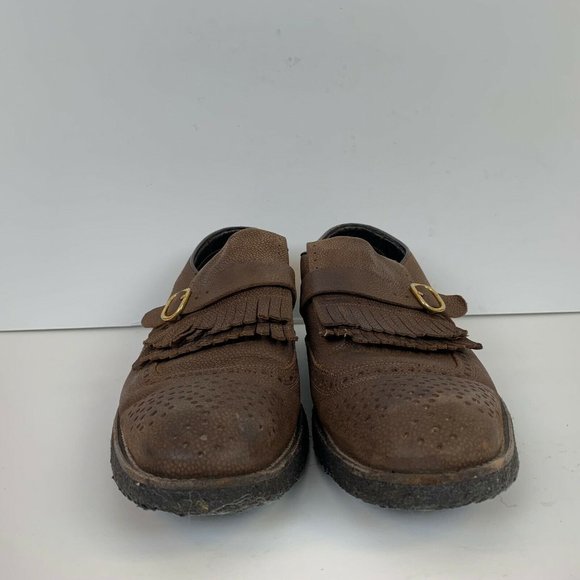 Max Verre Neapolis Leather Tassel Loafers Shoes Brown Size Euro 44.5 US 10.5 main image 4